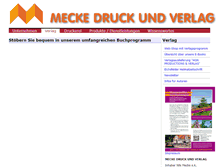 Tablet Screenshot of meckedruck.de